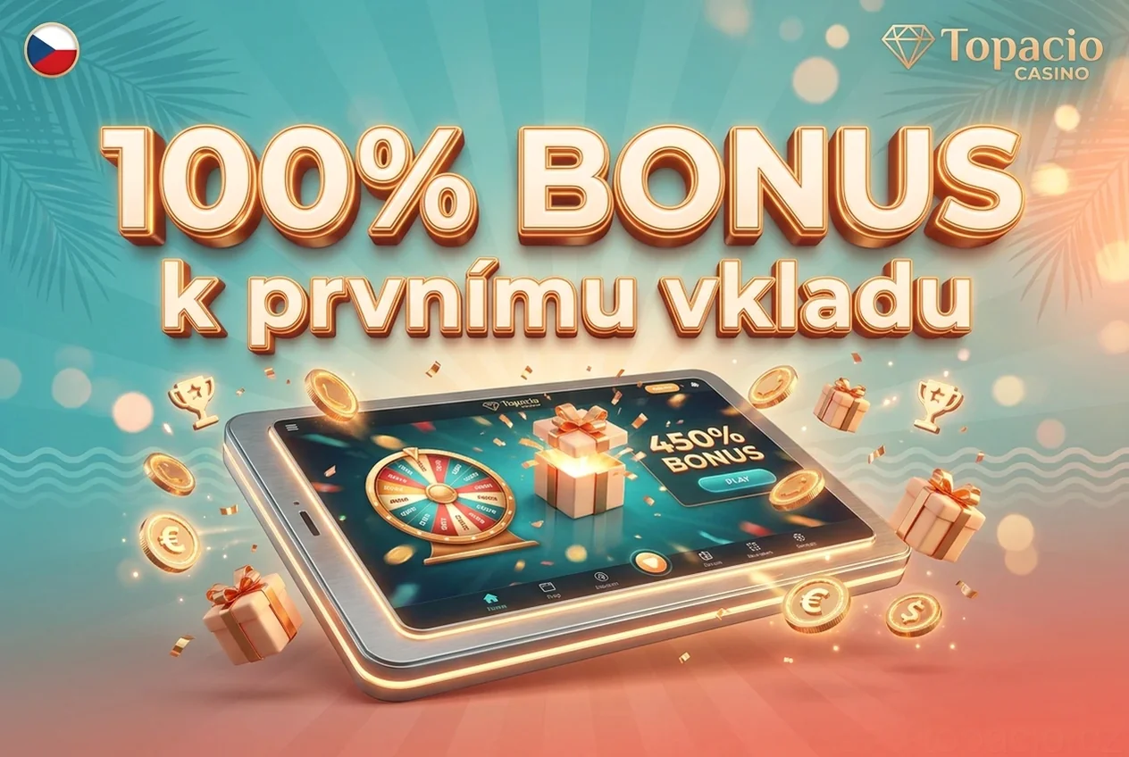 100% BONUSk prvnímu vkladu